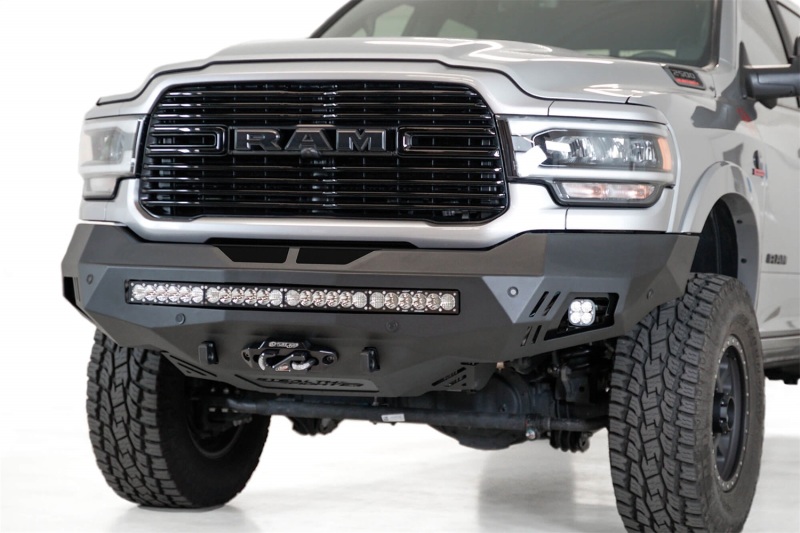 Ram 2500 Bumper - Front - Addictive Desert Designs - Stealth Fighter - Hammer Black - `19-`20